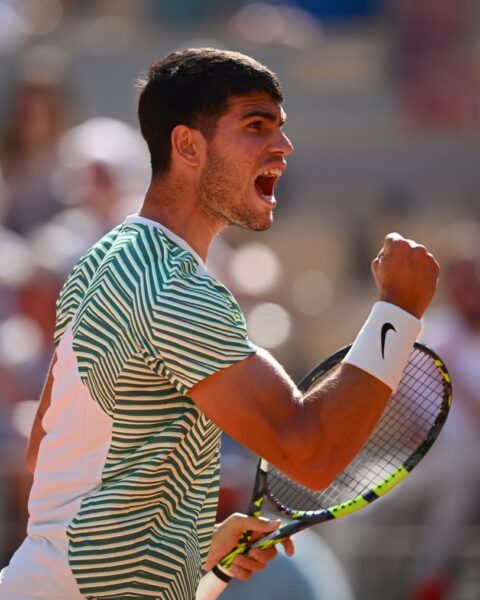 Roland Garros: World No.1 Carlos Alcaraz Sets up Semi final clash with World No.2 Novak Djokovic after easing past Stefanos Tsitsipas 