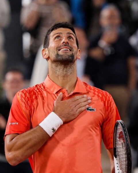 Roland Garros: Novak Djokovic Comes from a set down to beat Karen Khachanov, moves into the semis 