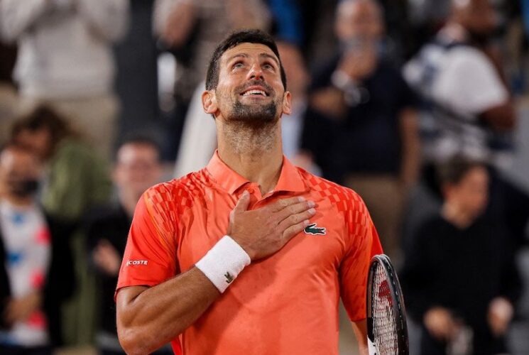 Roland Garros: Novak Djokovic Comes from a set down to beat Karen Khachanov, moves into the semis 