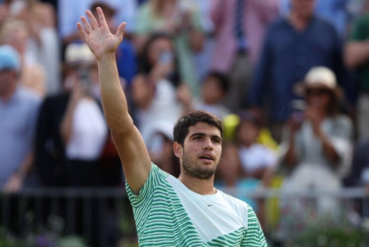 Carlos Alcaraz Reaches Eight Semi-finals of the season after beating Grigor Dimitrov at the Cinch Championships