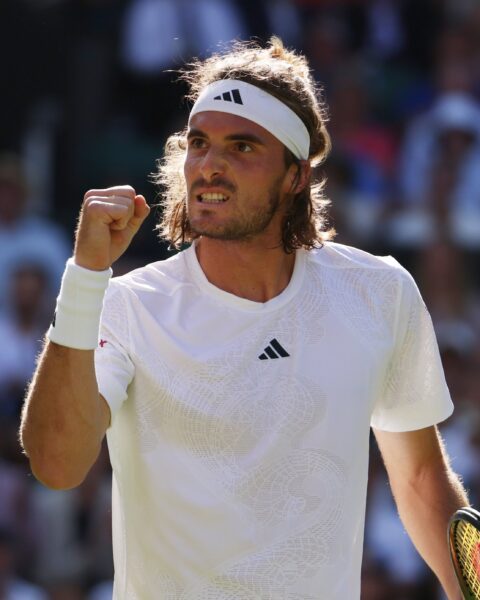 Wimbledon: Stefanos Tsitsipas comes from two sets down to beat Andy Murray to reach third round 