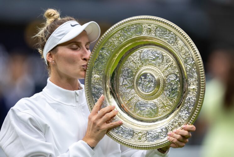 Wimbledon: Unseeded Marketa Vondrousova defeats Ons Jabeur to win first Grand Slam title