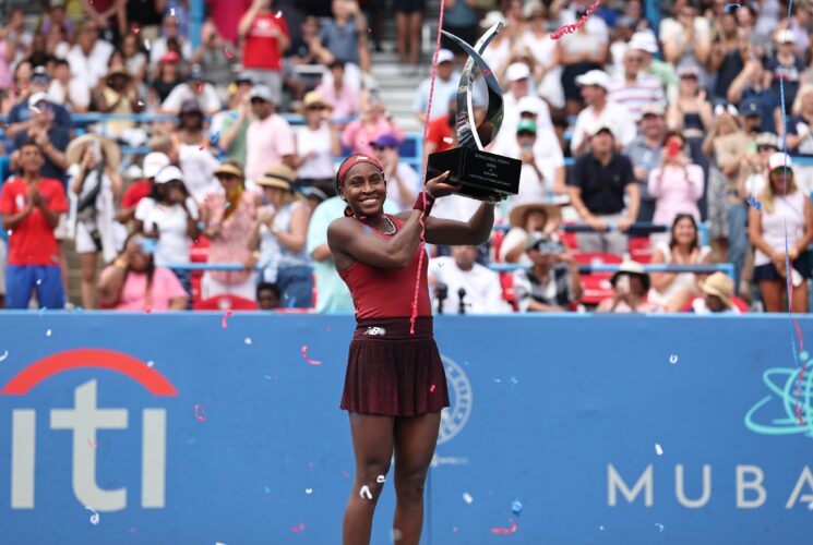 Gauff defeats Sakkari to win Washington D.C. title