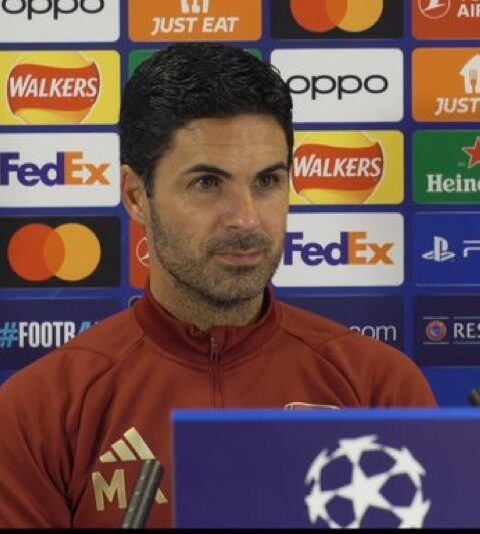 UCL: Arteta Rules Martinelli Out of PSV Clash, Aims for Impressive Group Stage Outing