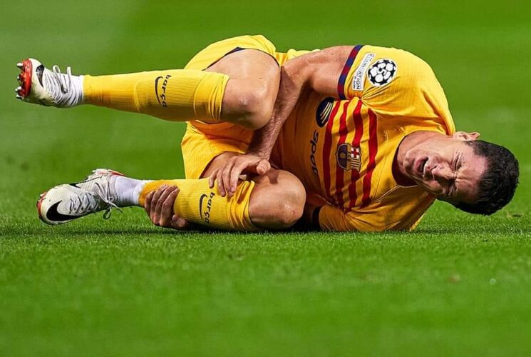 Barcelona’s Lewandowski Ruled Out of Subsequent Games Due to Ankle Sprain