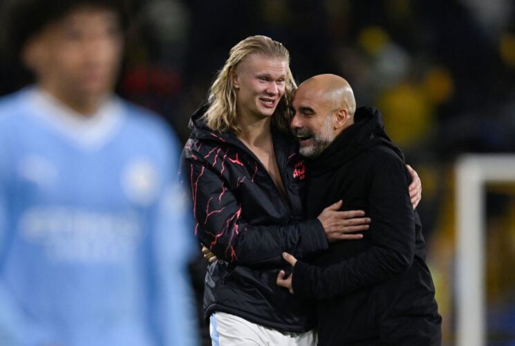 Guardiola Responds to Haaland’s Critics,  Says Striker “Is Going to Score Goals All His Life”