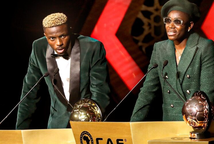 2023 CAF Awards: Osimhen and Oshoala Lead Nigeria’s Trophy Haul in Morocco