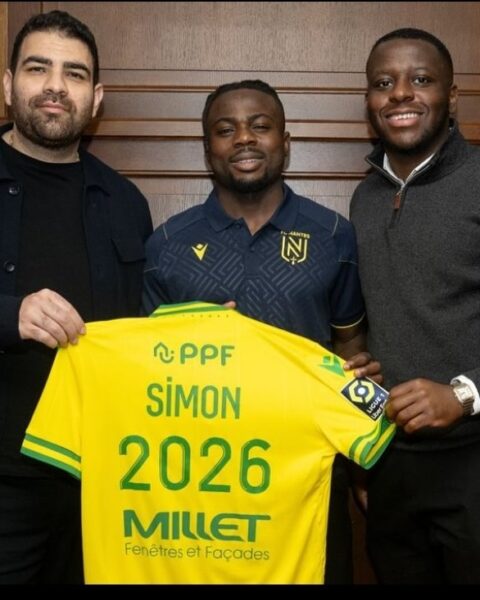 Nigeria’s Moses Simon Signs Contract Extension With Nantes