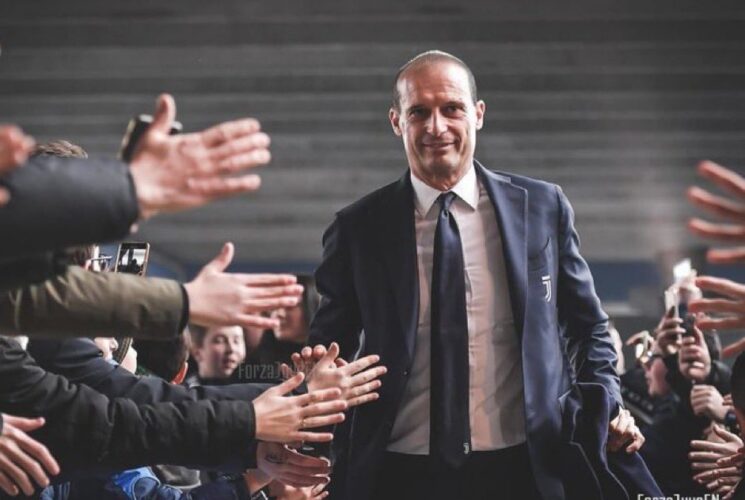 Allegri honoured to reach 400 appearances for Juventus