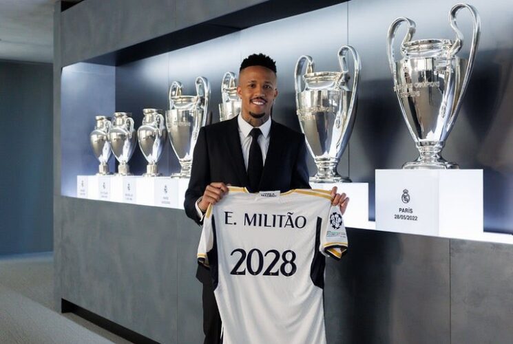 Éder Militão renews contract with Madrid until 2028