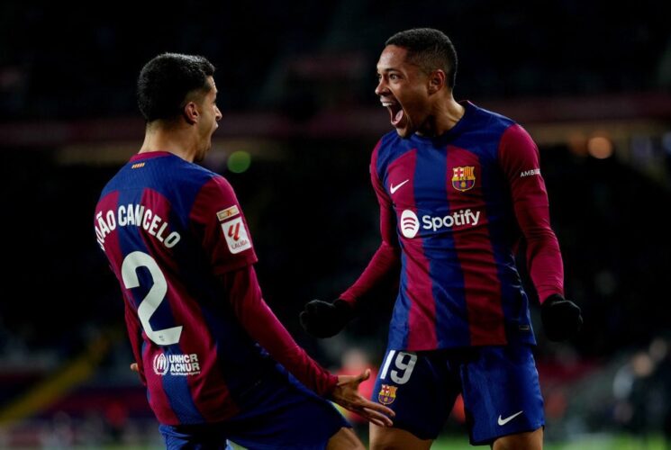 Roque’s debut goal secures maximum points for Barcelona against Osasuna