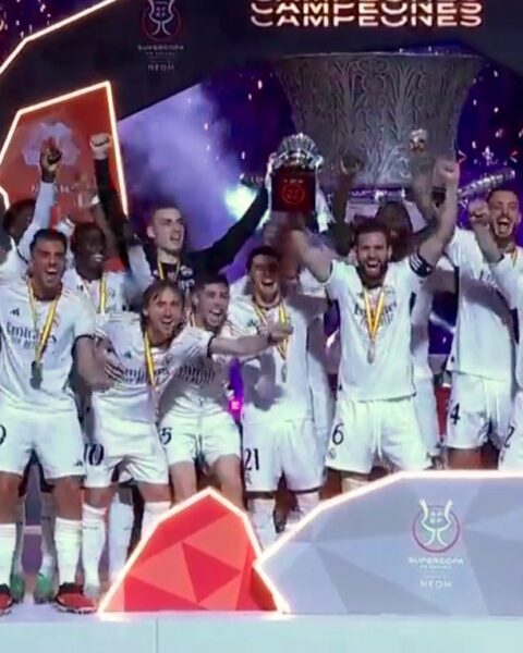 Vinicius fires a hat-trick as Madrid crushes Barca 4-1 to lift the Spanish Super Cup