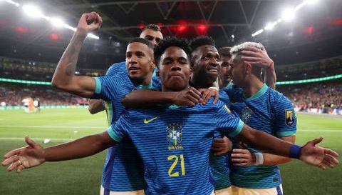 17-year-old Endrick lead Brazil to victory over England at Wembley