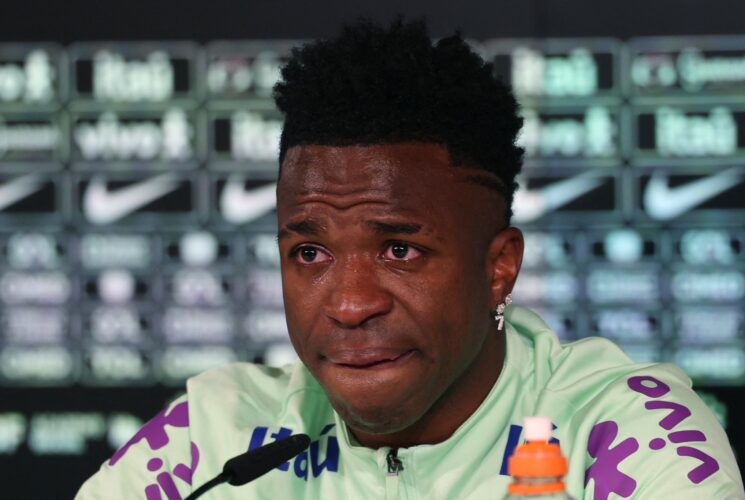 Vinicius tearfully vows to persist amid racism battle