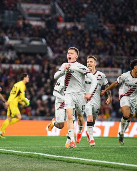 UEL: Leverkusen defeat Roma in Rome to keep treble hopes alive