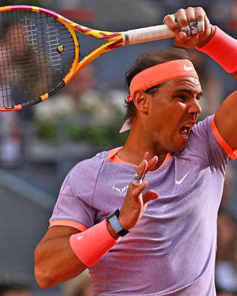 Nadal comes back from a set down to advance into second round in Rome