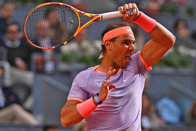 Nadal comes back from a set down to advance into second round in Rome