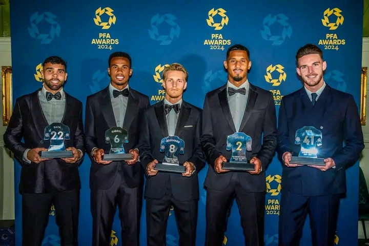 Arsenal dominates PFA Team of the Season