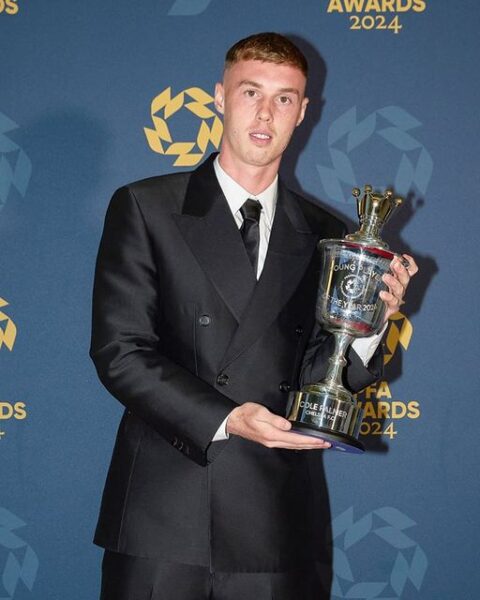 Palmer wins PFA Men’s Young Player of the Year award