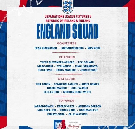 Lee Carsley names England’s squad for Nations League