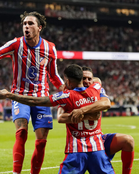 Correa rescues Atletico as Madrid derby ends in draw.