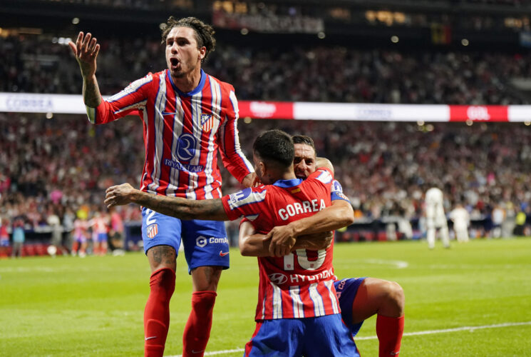 Correa rescues Atletico as Madrid derby ends in draw.