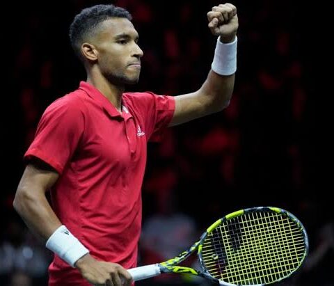 Auger-Aliassime claims victory for team Canada at the Davis Cup