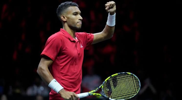 Auger-Aliassime claims victory for team Canada at the Davis Cup