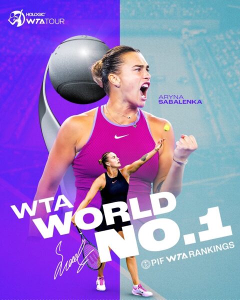 Sabalenka overtakes Swiatek, becomes new No.1