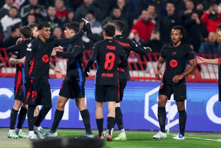 Barcelona produce five-star performance against Red Star