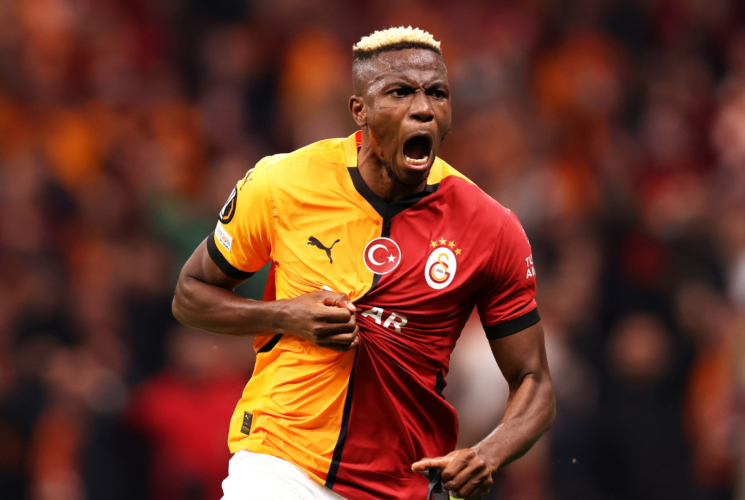 Osimhen nets brace as Galatasaray downs 10-man Tottenham