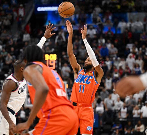 Clippers Fall Short: Thunder Secure 134-128 victory