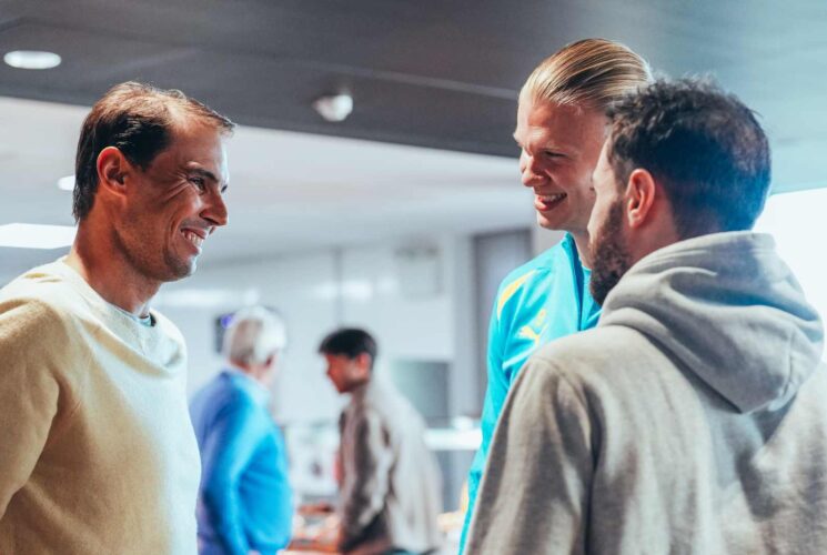 Nadal meets Pep, Haaland, Grealish, Bernardo in Manchester