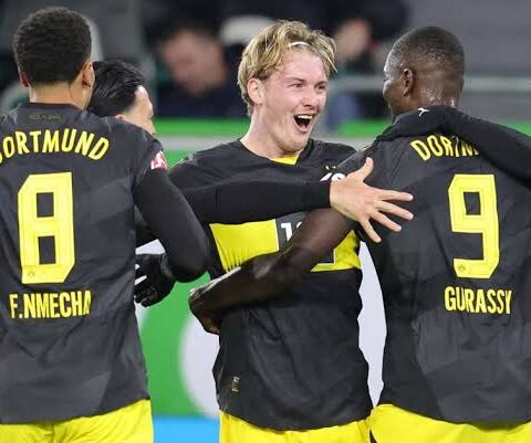 Dortmund triumph over Wolfsburg, clinches first away win