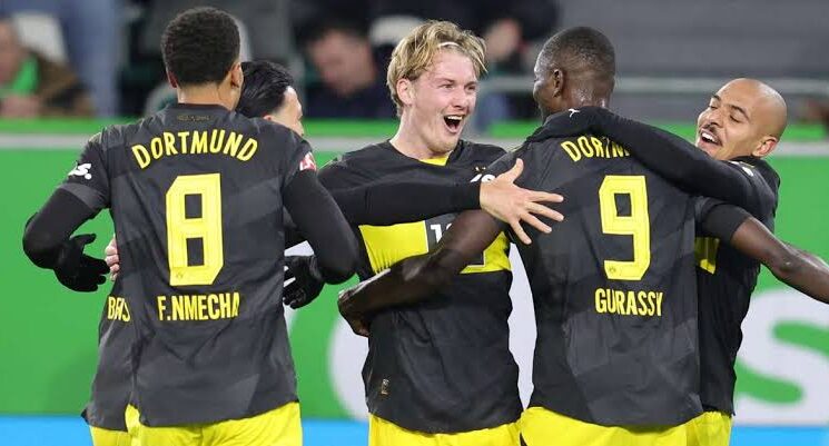 Dortmund triumph over Wolfsburg, clinches first away win