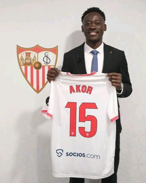 Sevilla nabs another Nigeria, announce the signing of Akor Adams