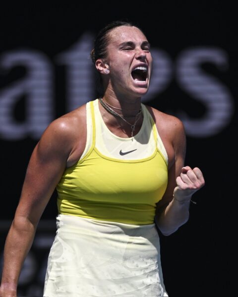 Sabalenka survives Pavlyuchenkova to make 10th major semifinal