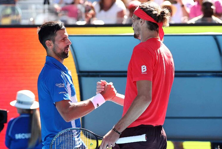 Zverev reach first Melbourne final as Djokovic retires