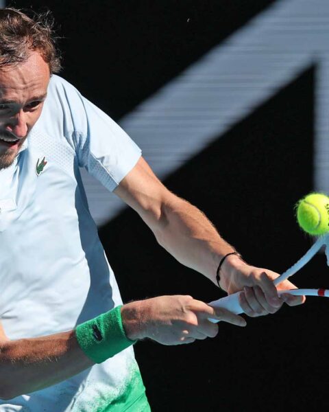 Medvedev starts grand slam campaign with a win over underdog Samrej