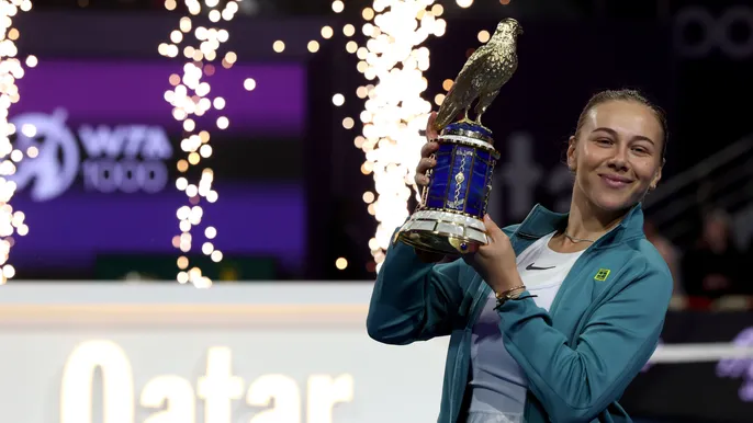 Anisimova beats Ostapenko to clinch first WTA 1000 title of career in Doha