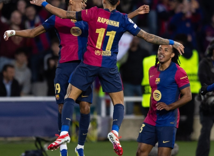 UCL: Barca secures qualification as Raphinha and Yamal shines