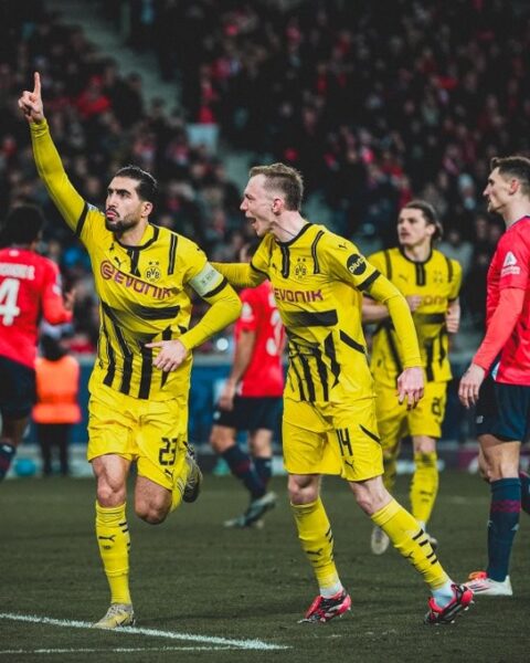 UCL: Dortmund defeats Lille to reach last eight