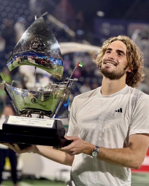 Tsitsipas wins Dubai title after straight sets victory against Auger-Aliassime